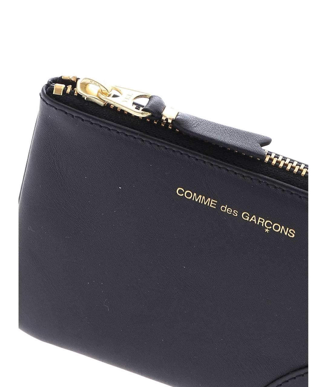 COMME DES GARÇONS WALLET Черный кожаный кошелек, фото 4