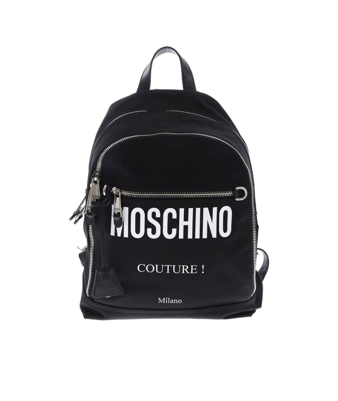 MOSCHINO Черный тканевый рюкзак, фото 1