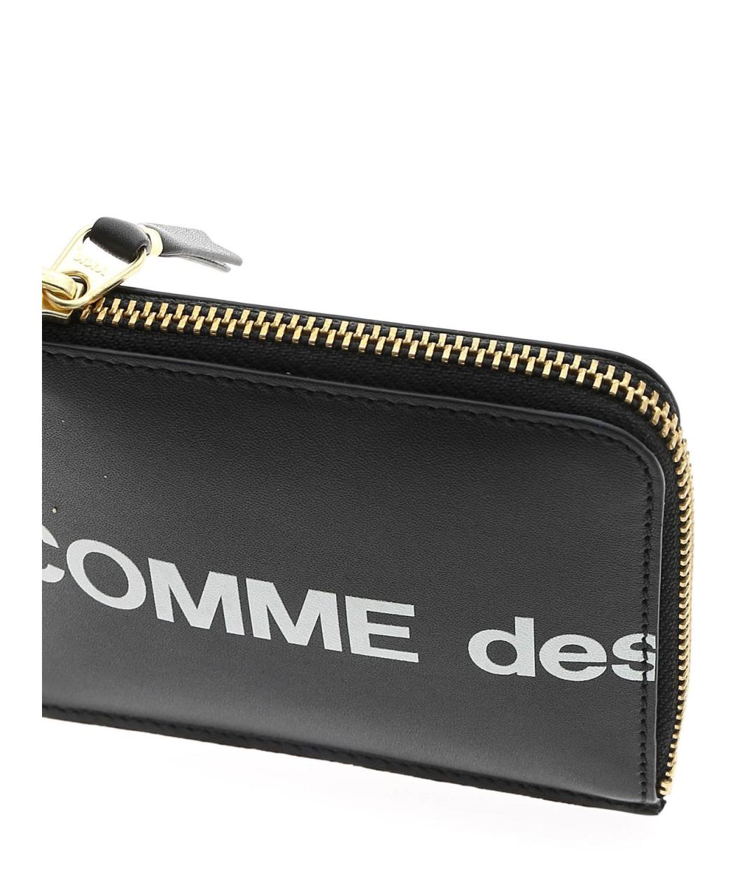 COMME DES GARÇONS WALLET Черный кожаный кошелек, фото 4