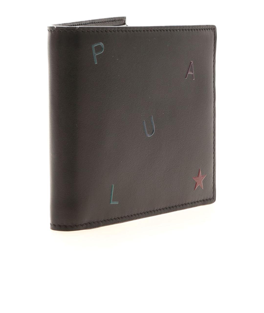 PAUL SMITH Черный кожаный кошелек, фото 2