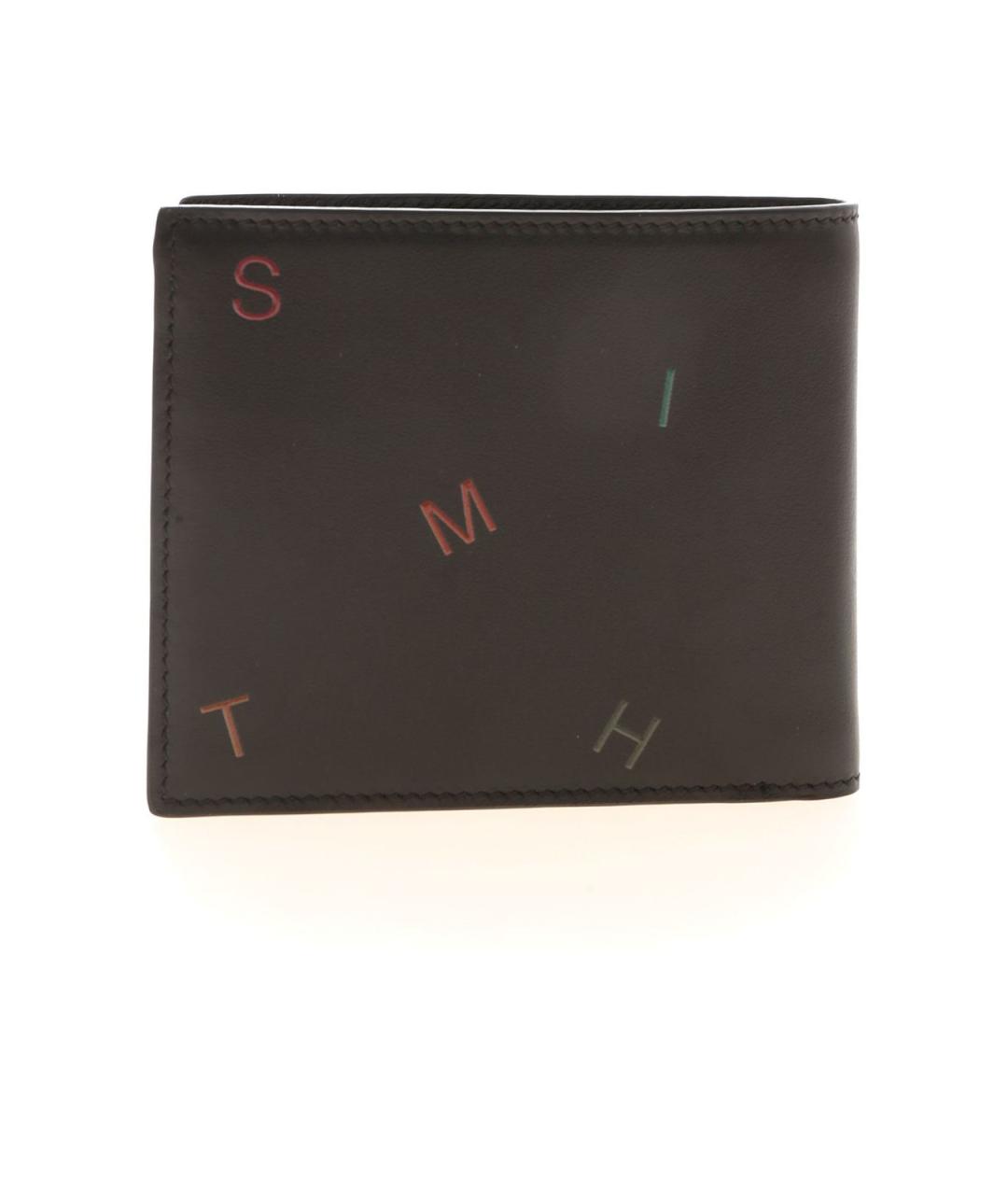 PAUL SMITH Черный кожаный кошелек, фото 3