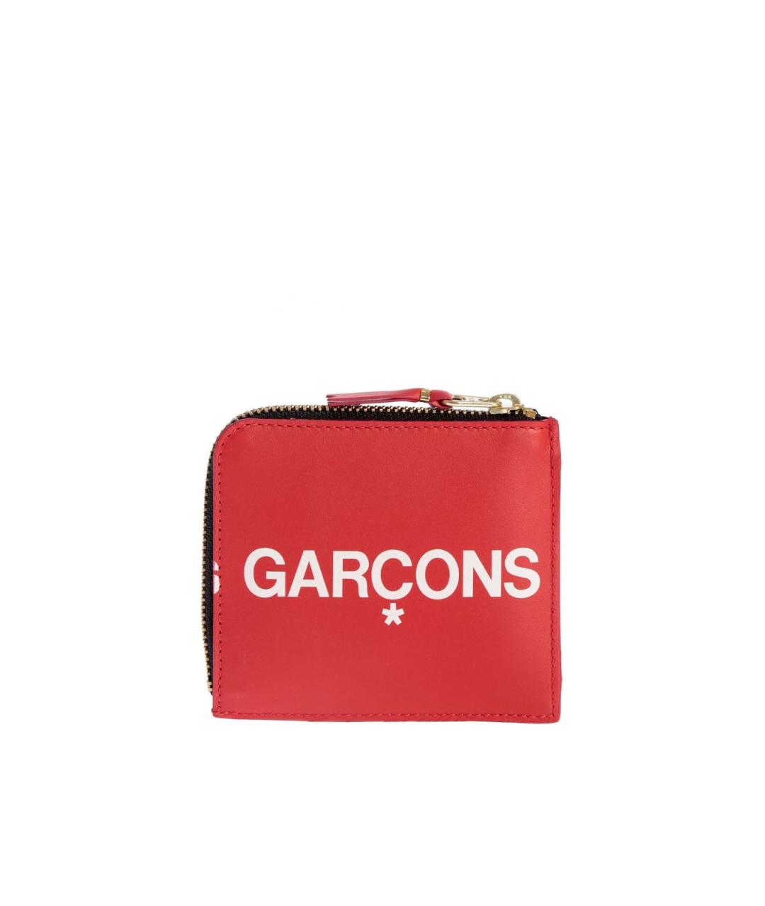 COMME DES GARÇONS WALLET Красный кожаный кошелек, фото 3