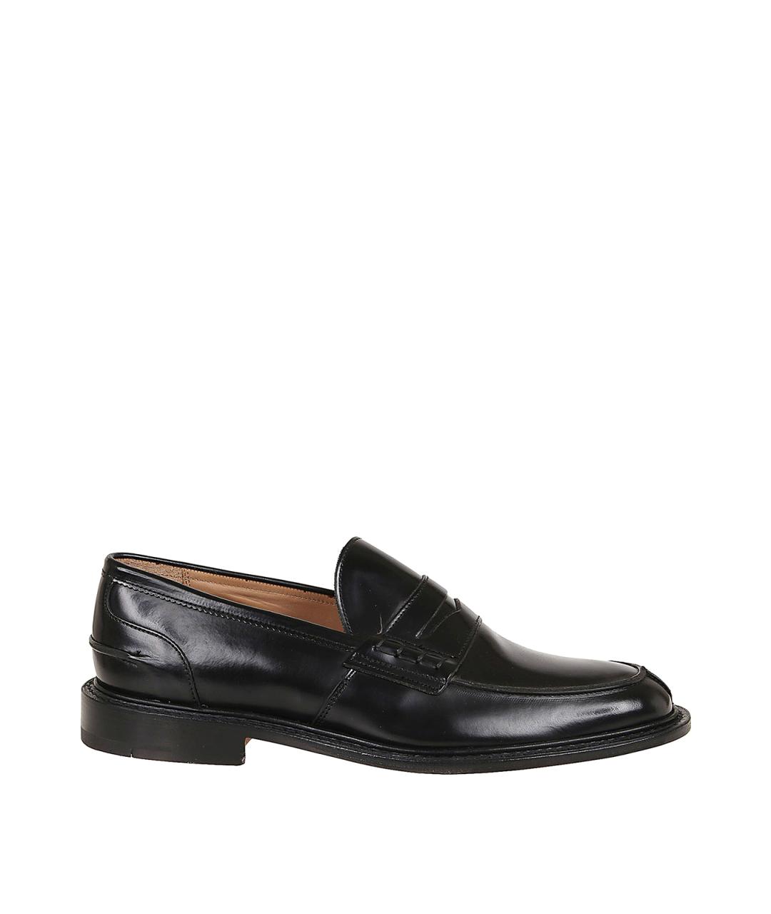 TRICKER'S Черные кожаные лоферы, фото 1