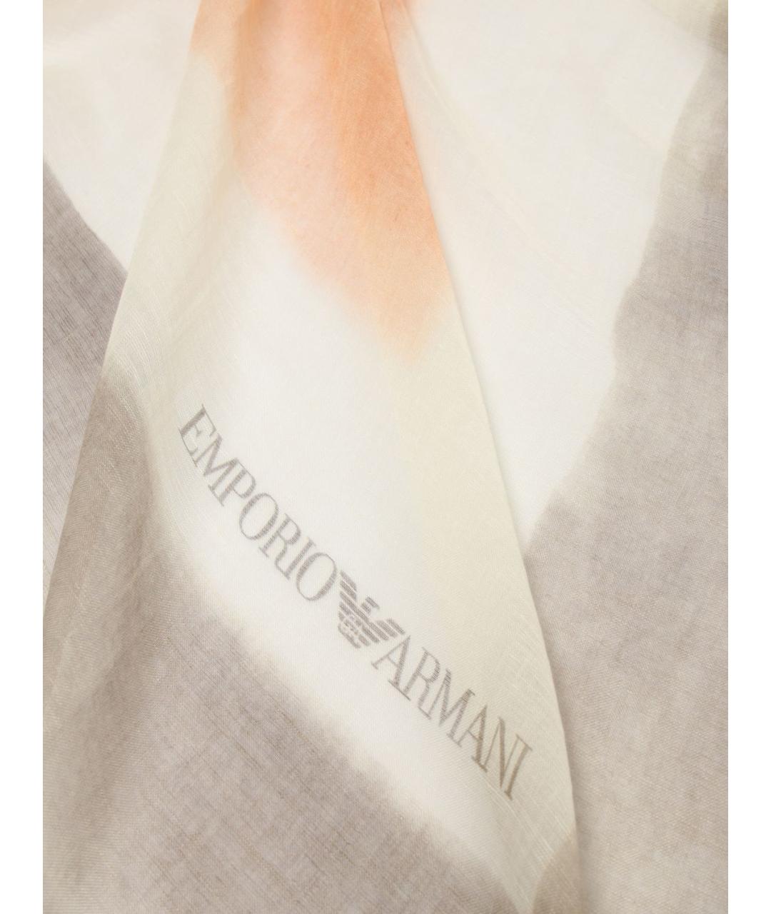 EMPORIO ARMANI Мульти льняной шарф, фото 3