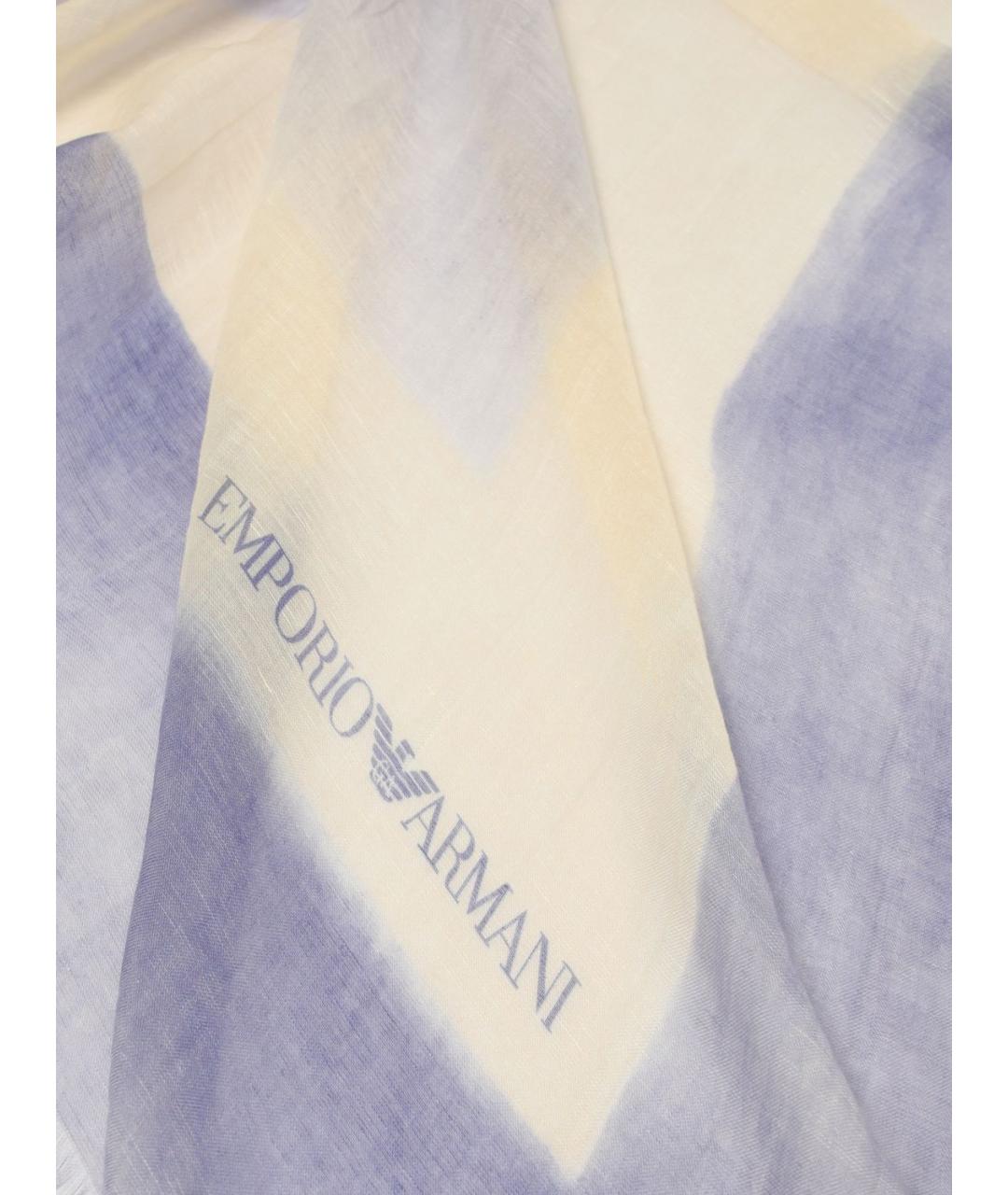EMPORIO ARMANI Мульти льняной шарф, фото 3