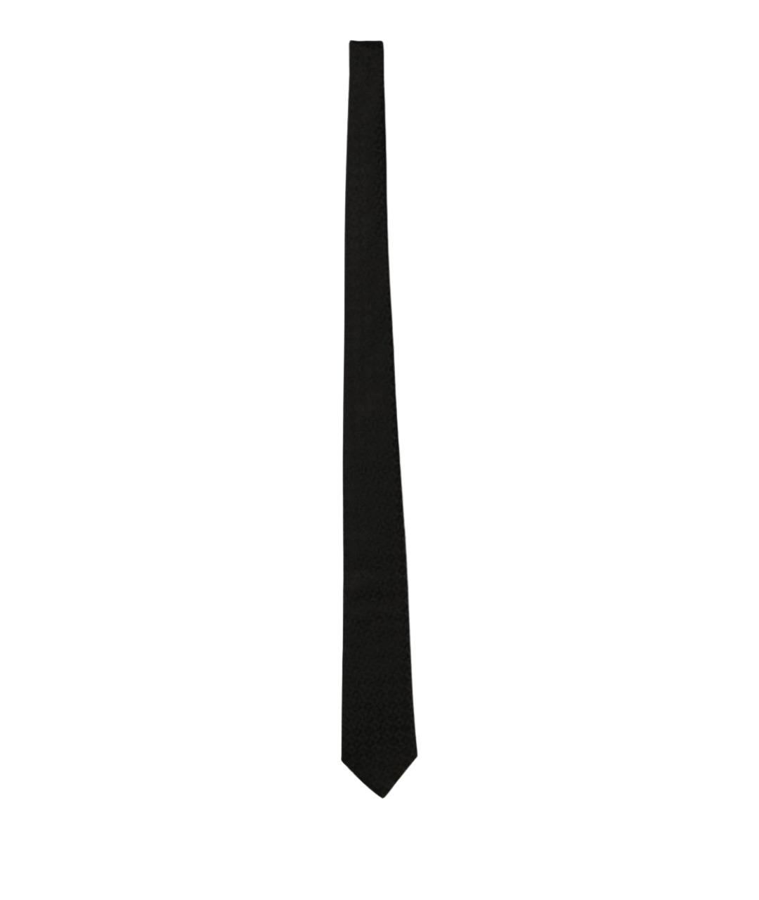 EMPORIO ARMANI Черный шелковый галстук, фото 1