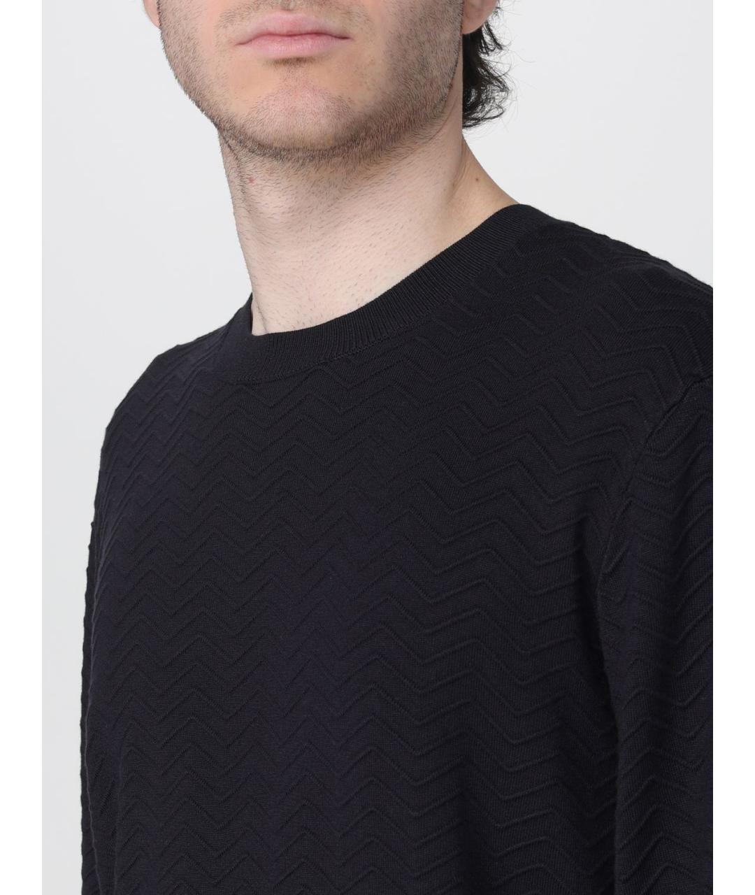 ARMANI EXCHANGE Темно-синий вискозный джемпер / свитер, фото 3