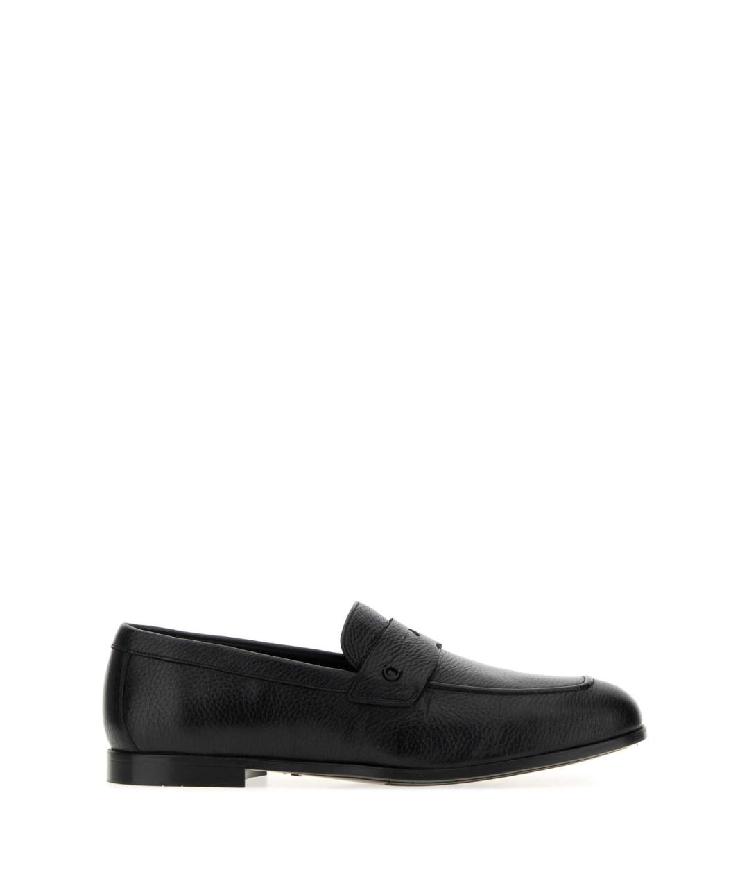 FERRAGAMO Черные лоферы, фото 1