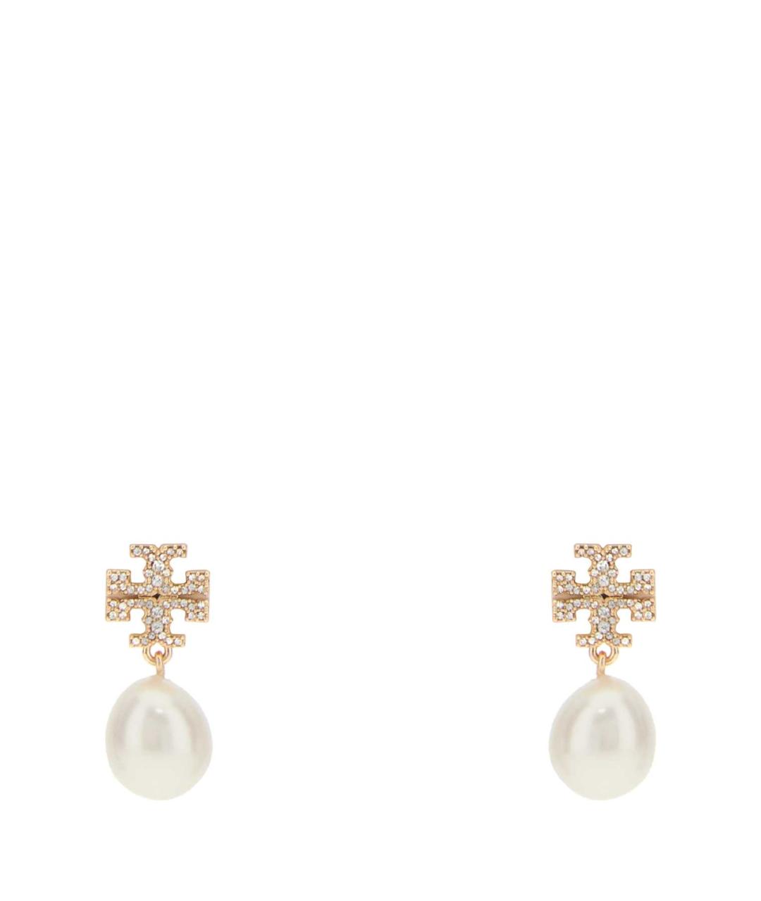 TORY BURCH Золотые металлические серьги, фото 1