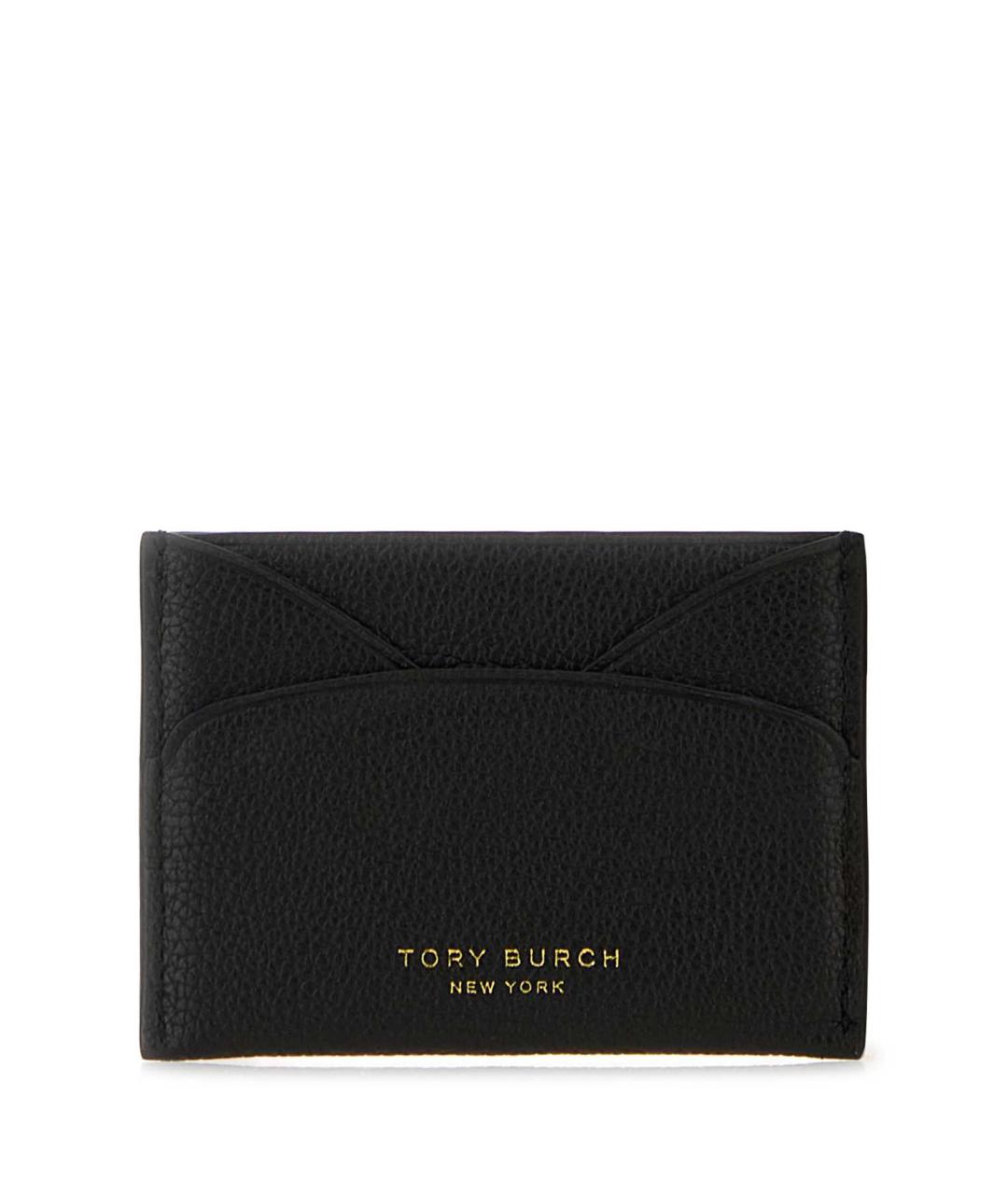 TORY BURCH Черный кожаный кардхолдер, фото 3