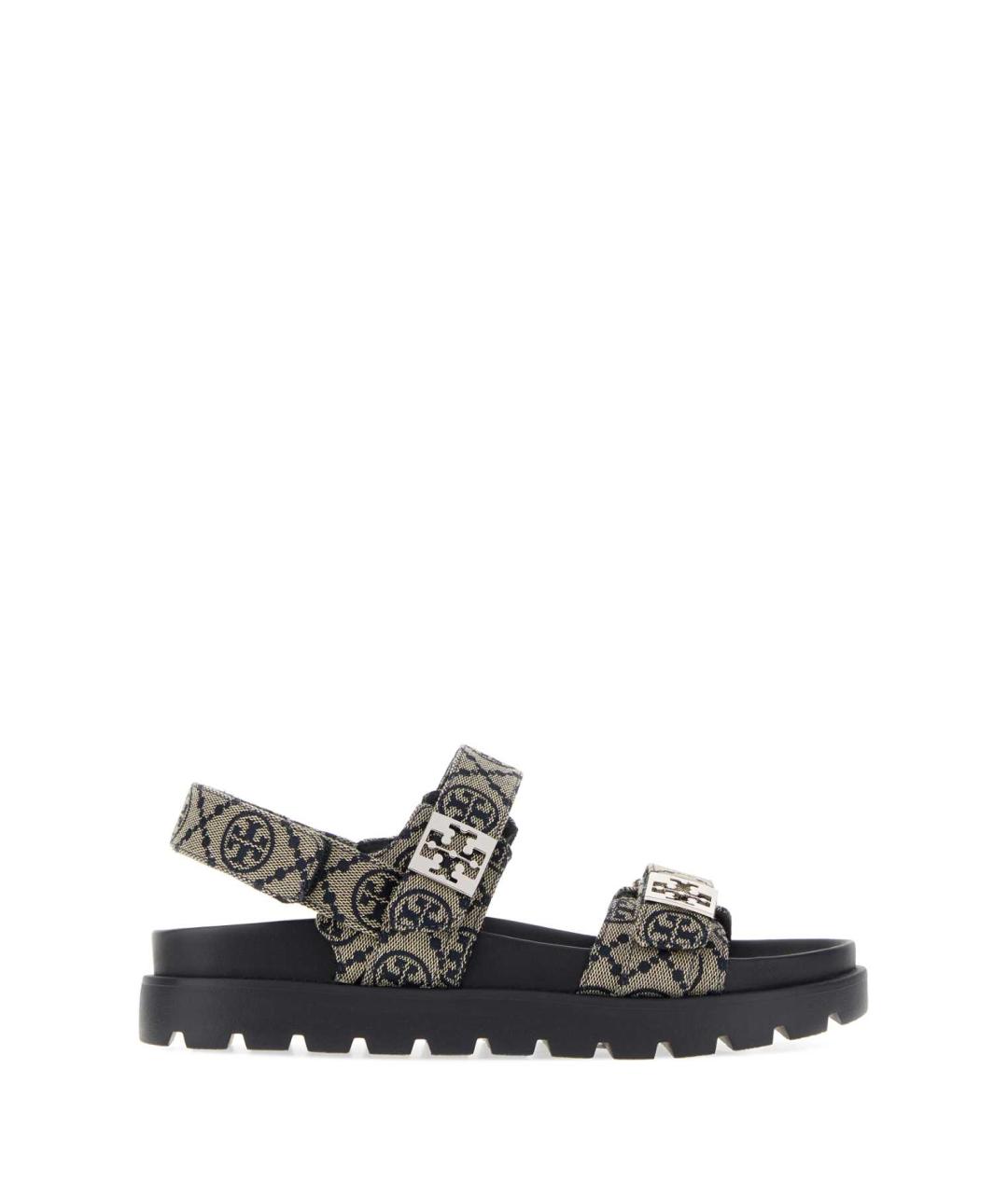 TORY BURCH Мульти текстильные сандалии, фото 1