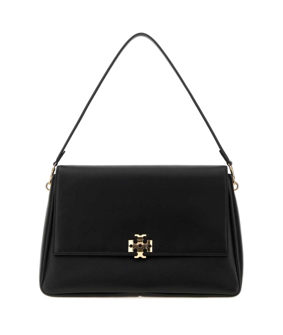 TORY BURCH Черная кожаная сумка через плечо, фото 1