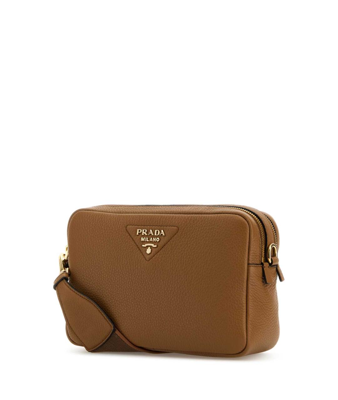 PRADA Коричневая кожаная сумка через плечо, фото 2