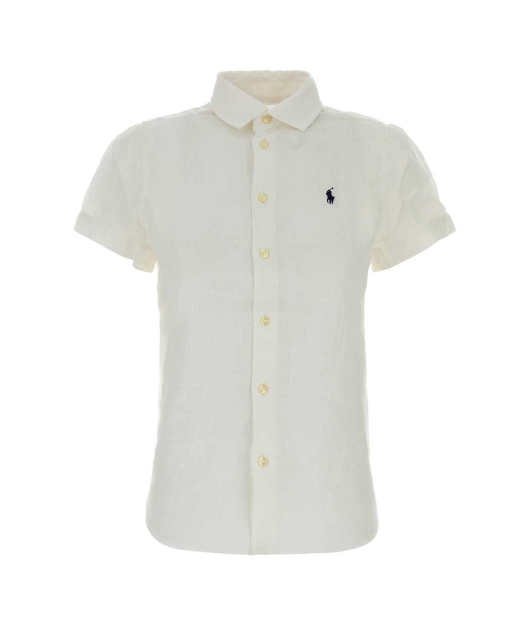 POLO RALPH LAUREN Белая льняная рубашка, фото 1