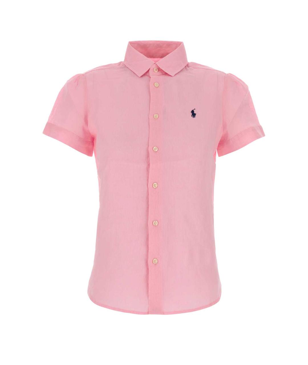 POLO RALPH LAUREN Розовая льняная рубашка, фото 1