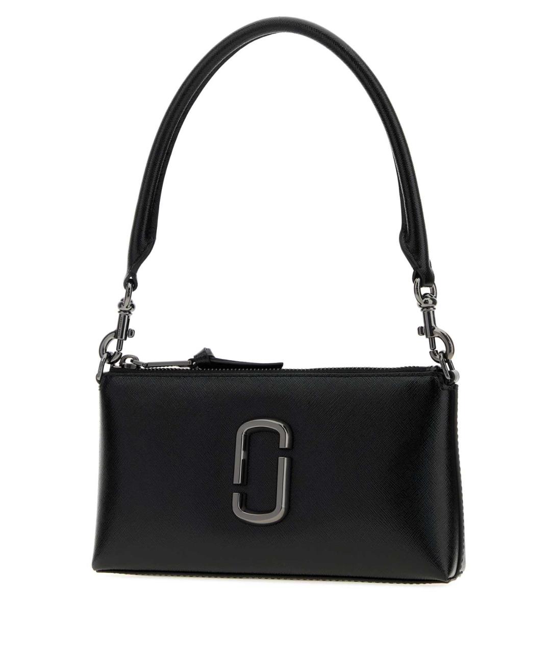 MARC JACOBS Черная кожаная сумка с короткими ручками, фото 2