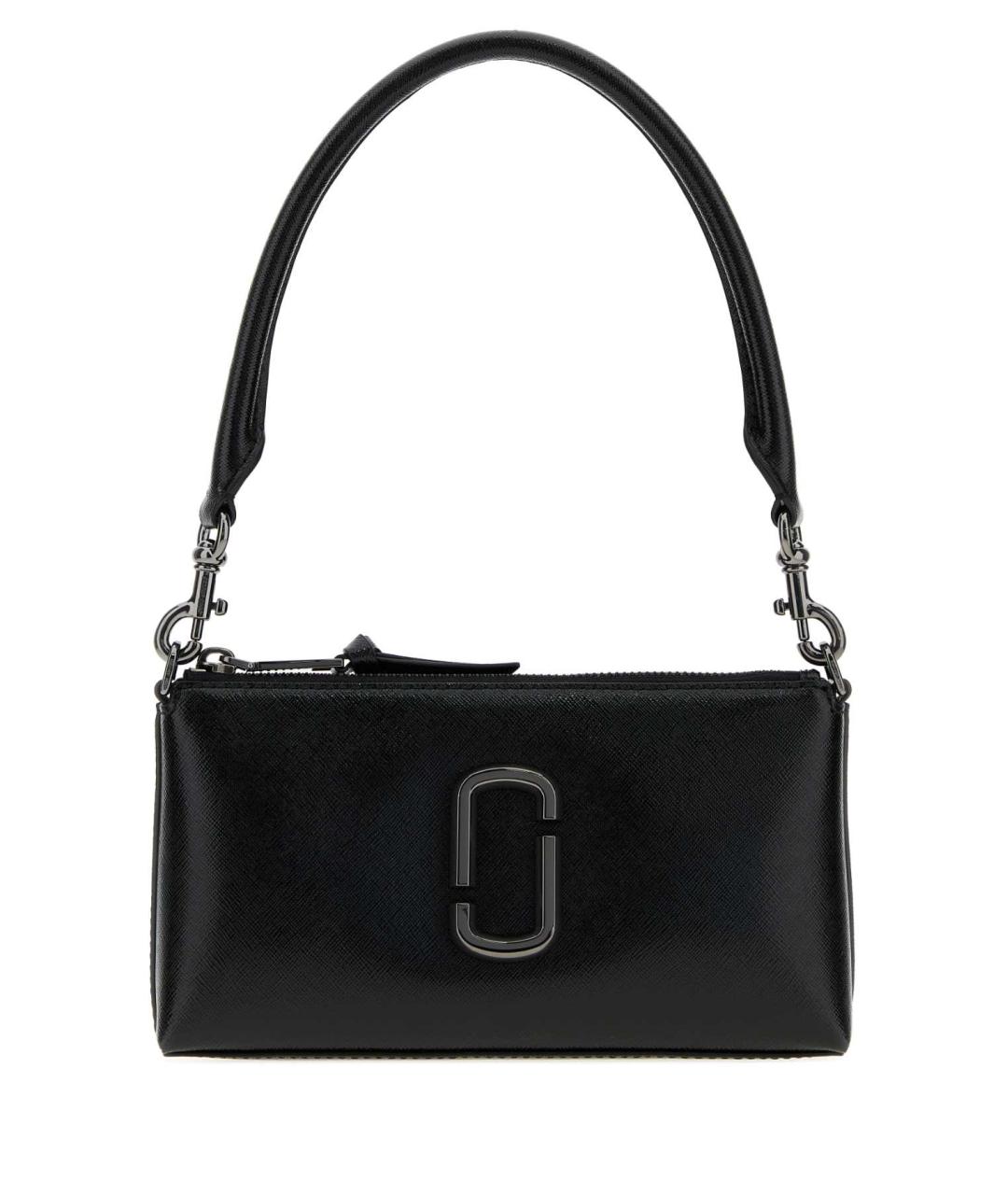 MARC JACOBS Черная кожаная сумка с короткими ручками, фото 1