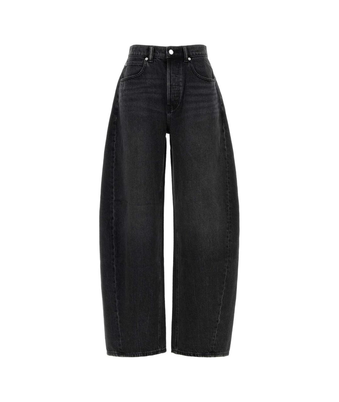 ALEXANDER WANG Черные хлопковые прямые джинсы, фото 1