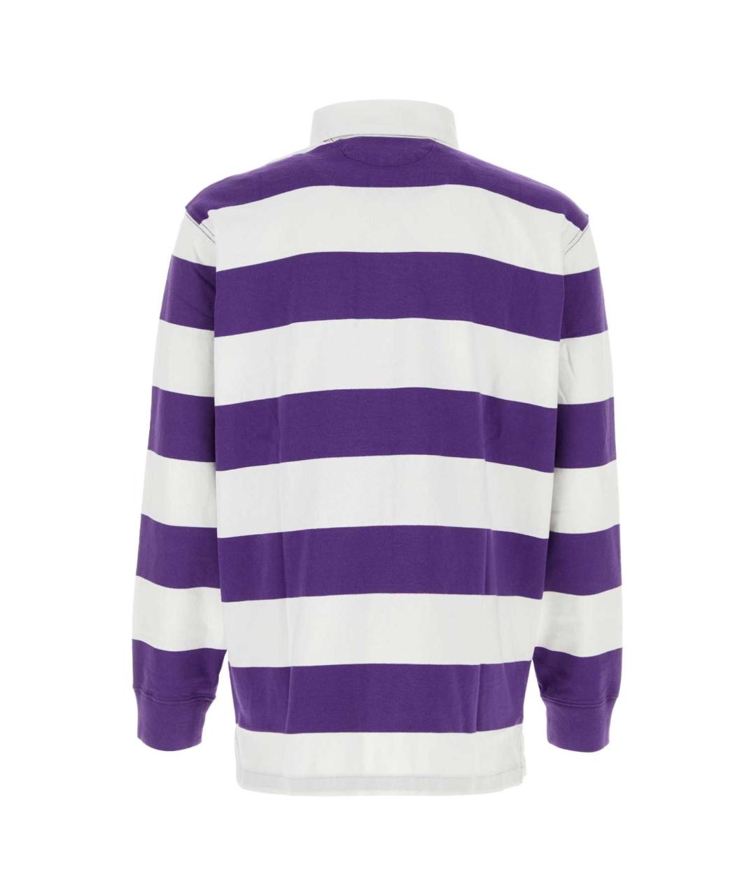 POLO RALPH LAUREN Мульти хлопковое поло с длинным рукавом, фото 2