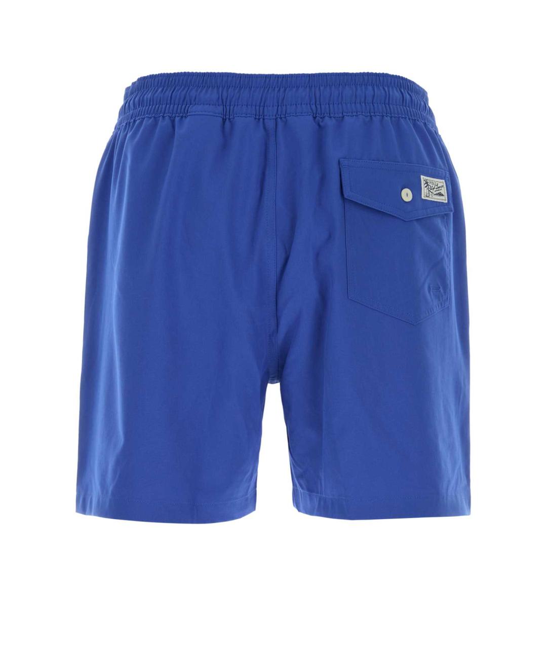 POLO RALPH LAUREN Синие полиэстеровые шорты, фото 2