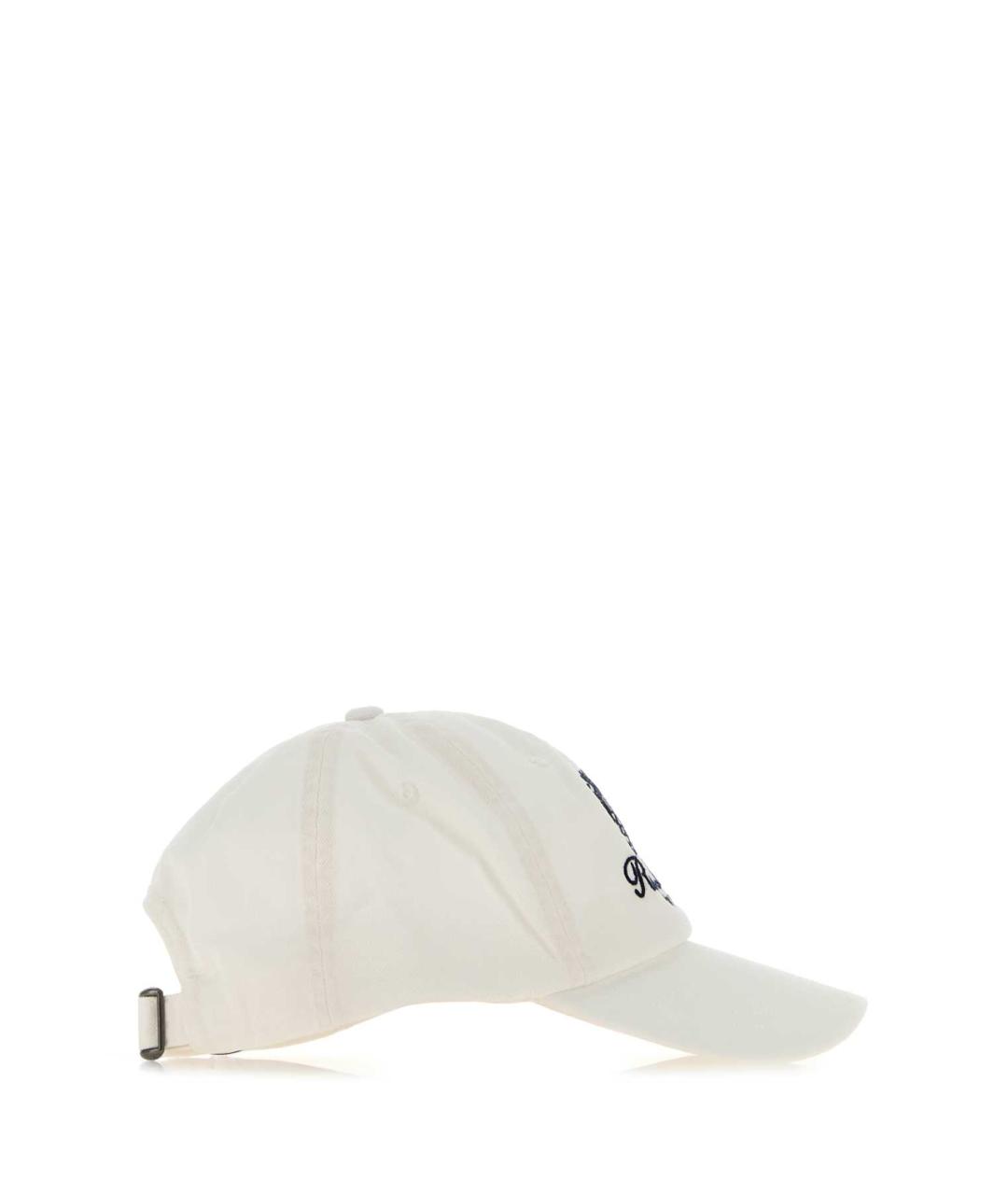 POLO RALPH LAUREN Белая хлопковая кепка/бейсболка, фото 2