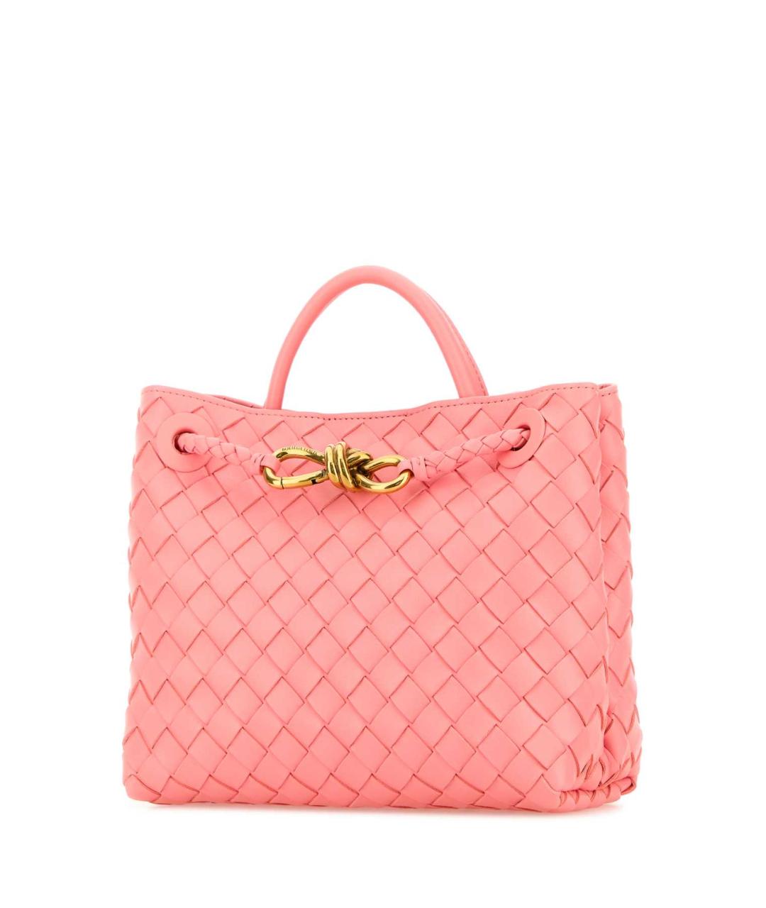 BOTTEGA VENETA Розовая кожаная сумка тоут, фото 2