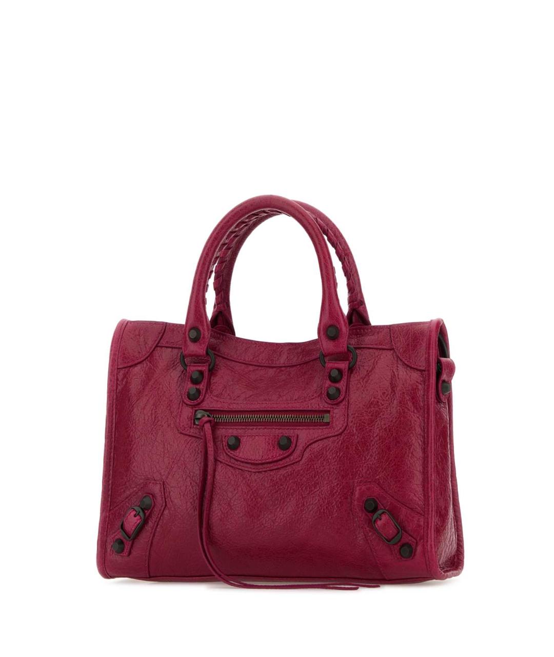 BALENCIAGA Розовая кожаная сумка тоут, фото 2