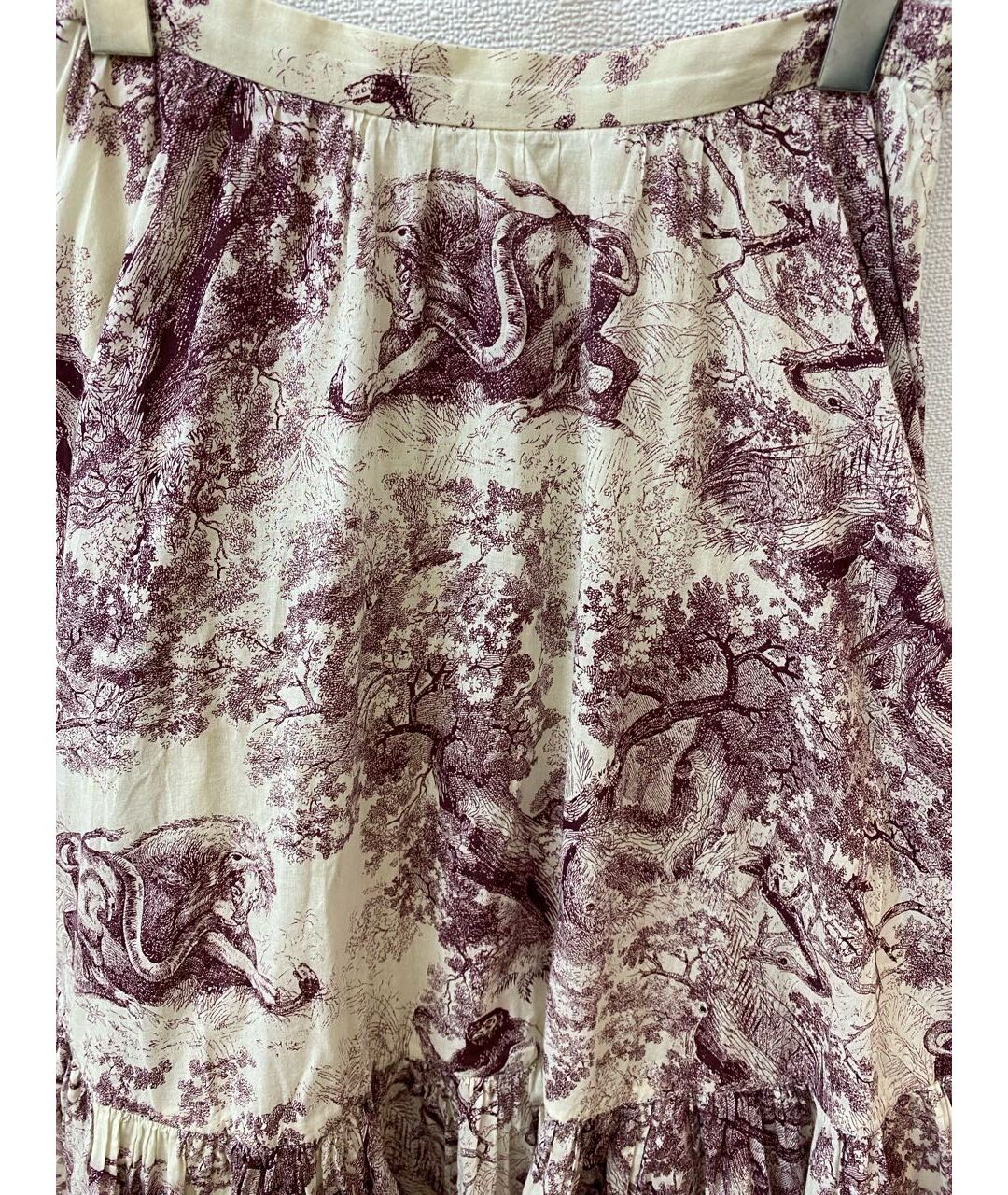 CHRISTIAN DIOR Мульти хлопковая юбка макси, фото 4