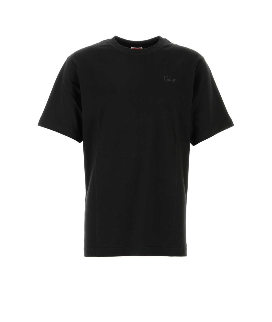 KENZO Черная хлопковая футболка, фото 1