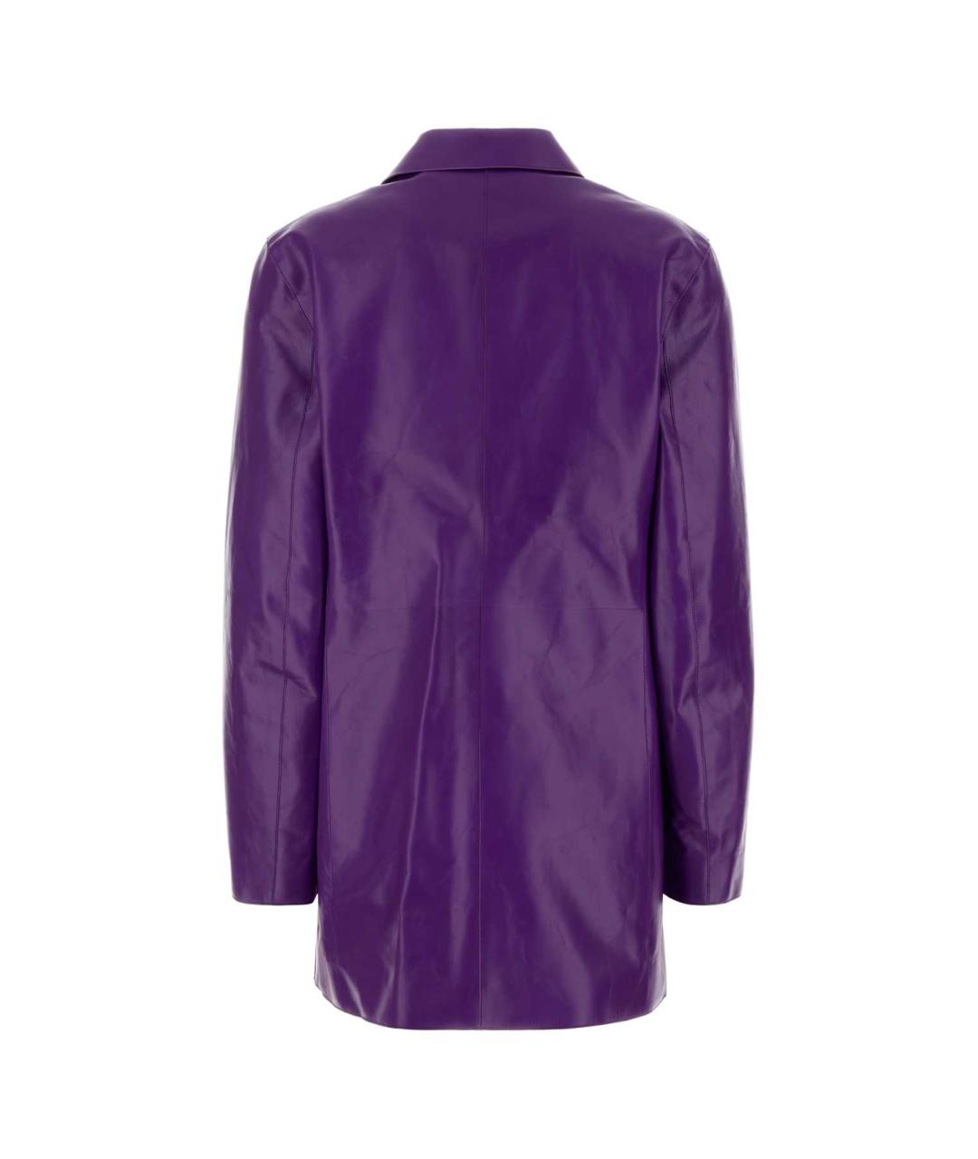 JIL SANDER Фиолетовый вискозный жакет/пиджак, фото 2