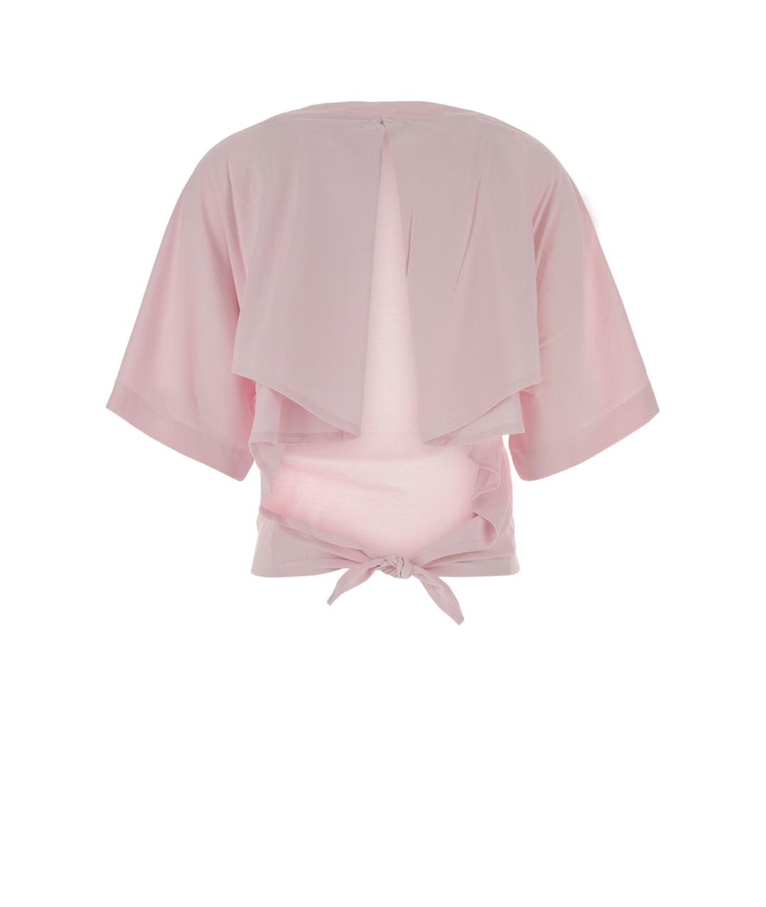 JACQUEMUS Розовая полиэстеровая футболка, фото 2