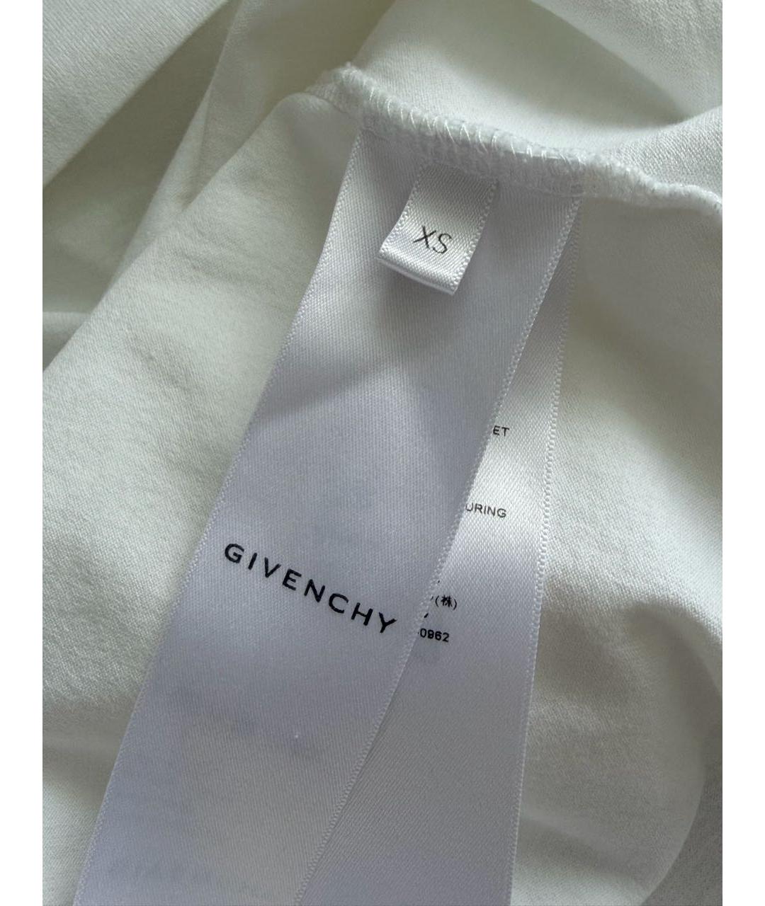 GIVENCHY Белая хлопковая футболка, фото 4