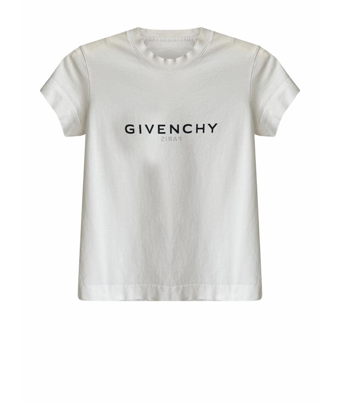 GIVENCHY Белая хлопковая футболка, фото 1