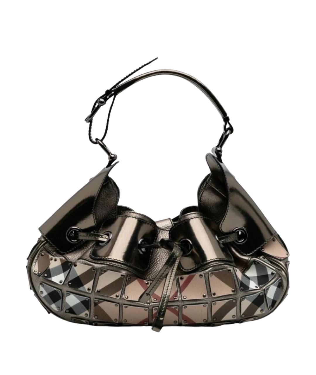 BURBERRY Серебряная сумка через плечо, фото 1