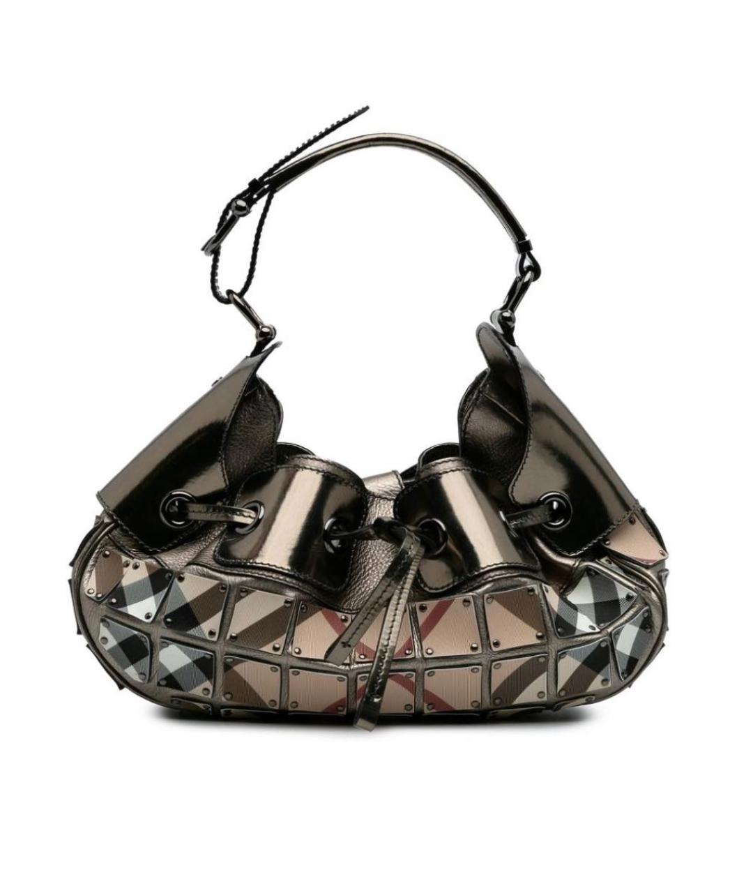 BURBERRY Серебряная сумка через плечо, фото 8