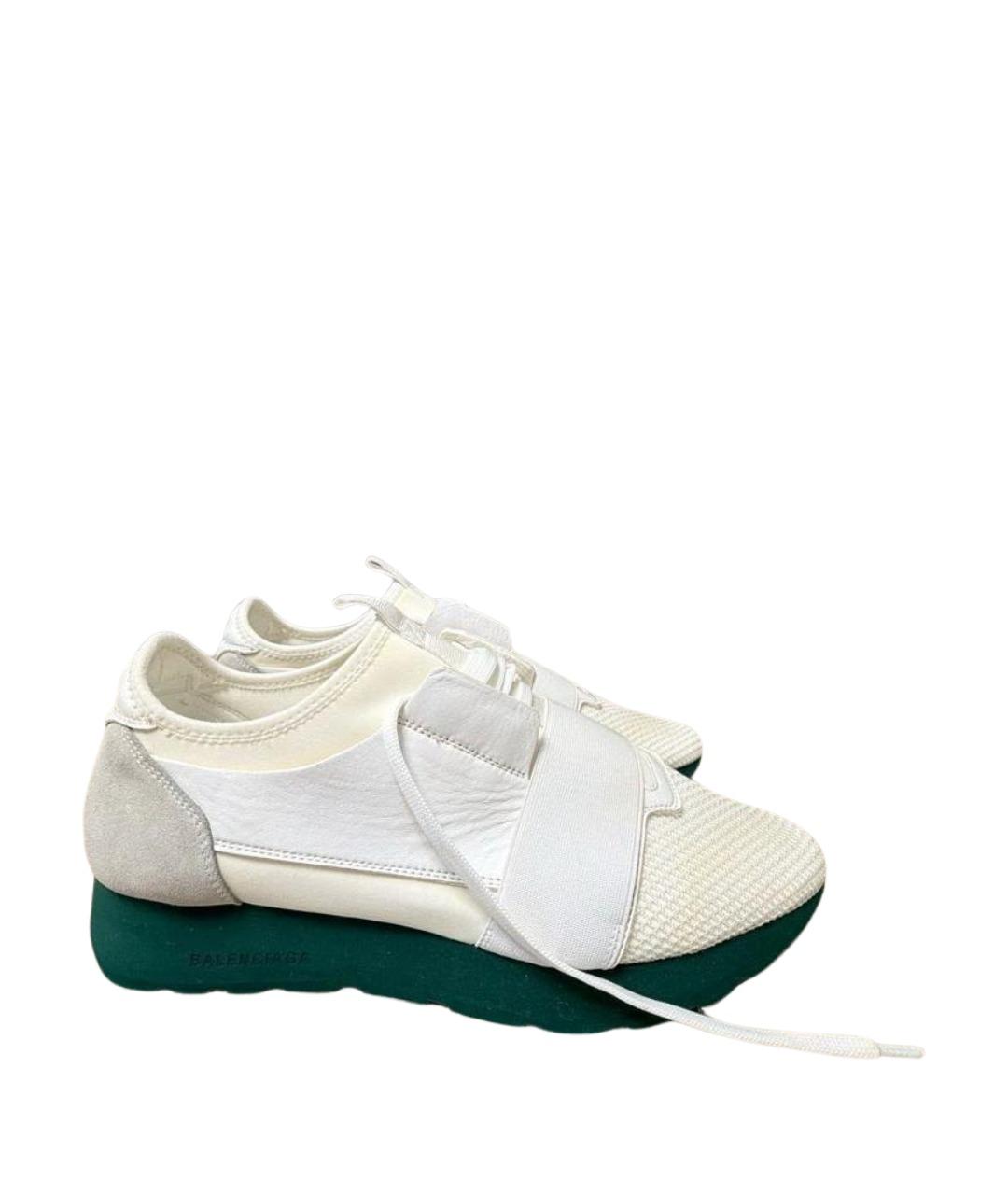 BALENCIAGA Белые текстильные кроссовки, фото 7