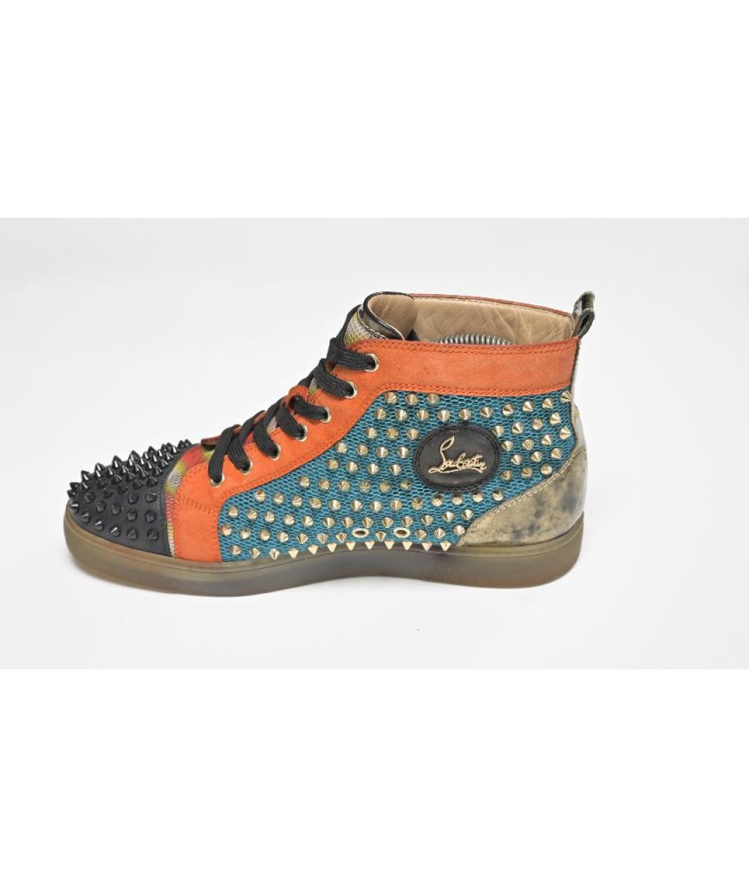 CHRISTIAN LOUBOUTIN Мульти кожаные высокие кроссовки / кеды, фото 10