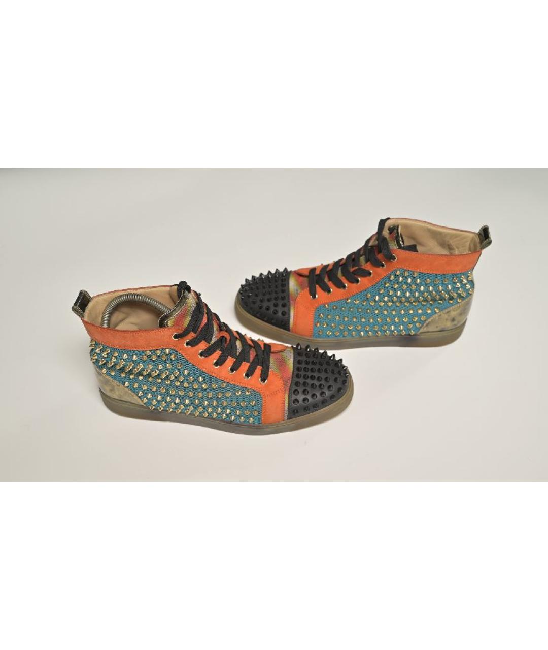 CHRISTIAN LOUBOUTIN Мульти кожаные высокие кроссовки / кеды, фото 3