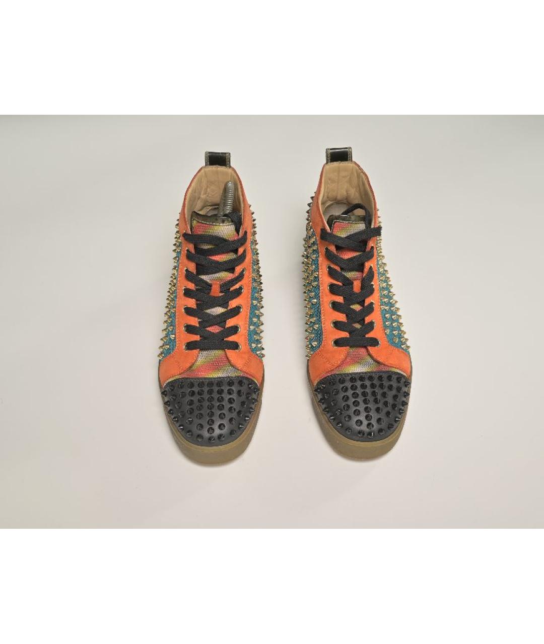 CHRISTIAN LOUBOUTIN Мульти кожаные высокие кроссовки / кеды, фото 2