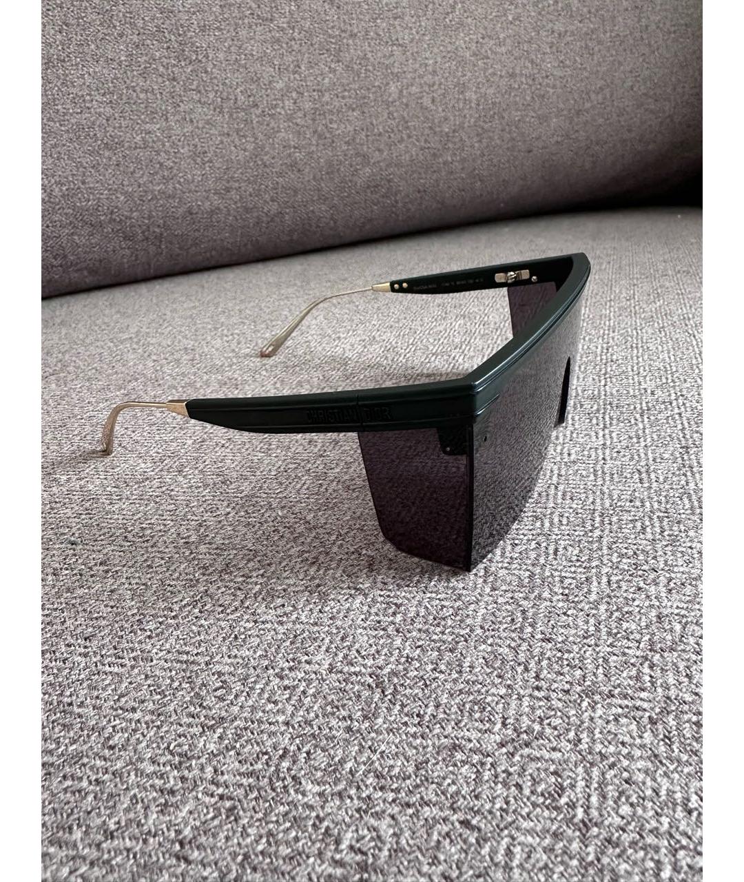 CHRISTIAN DIOR Черные пластиковые солнцезащитные очки, фото 2