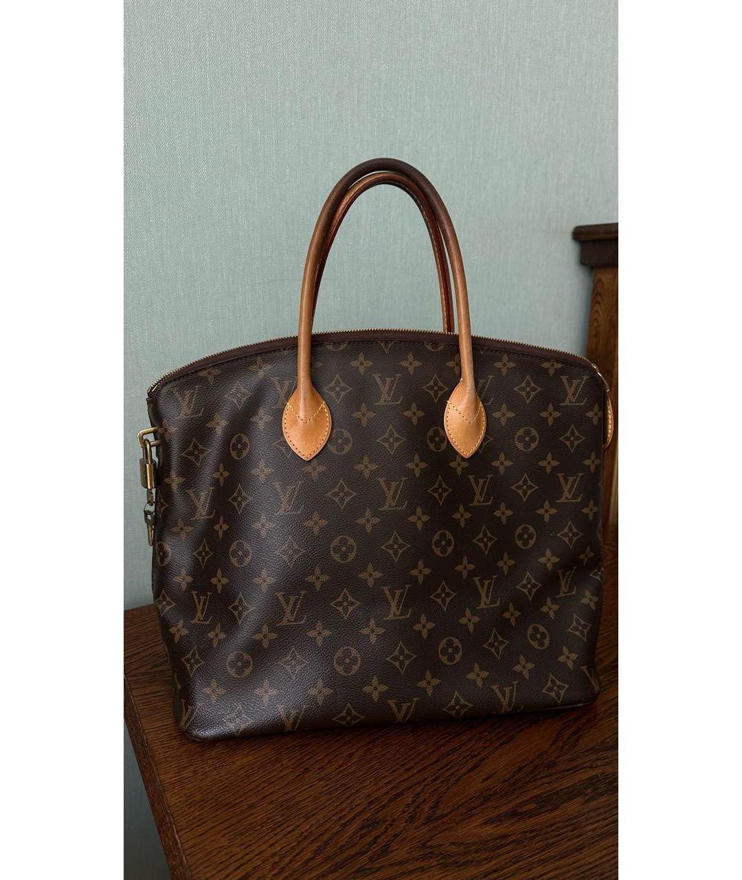 LOUIS VUITTON Коричневая сумка с короткими ручками, фото 6