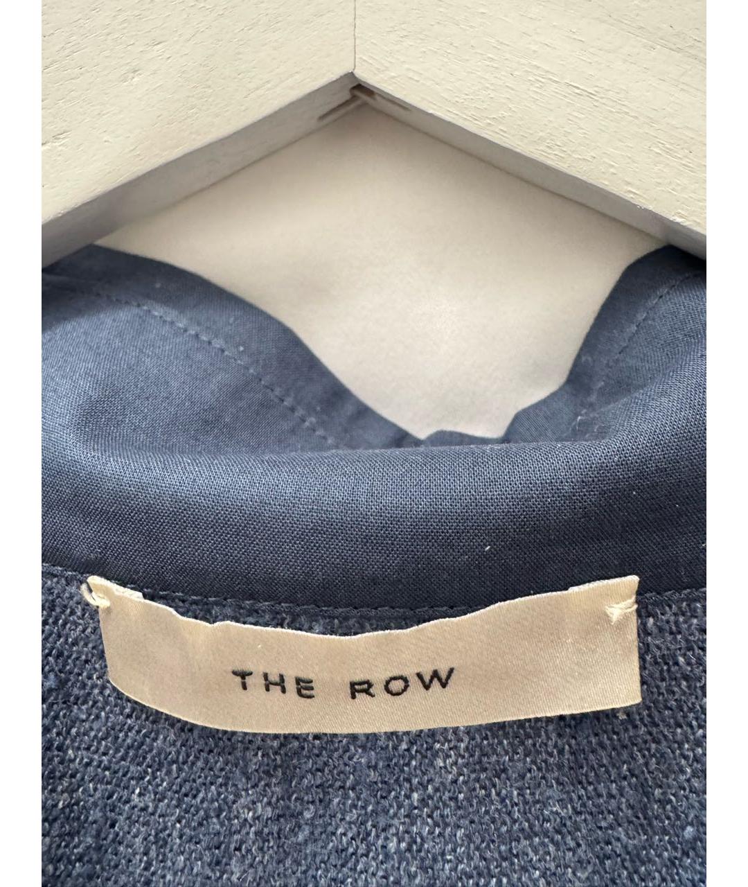 THE ROW Голубая льняная футболка, фото 3