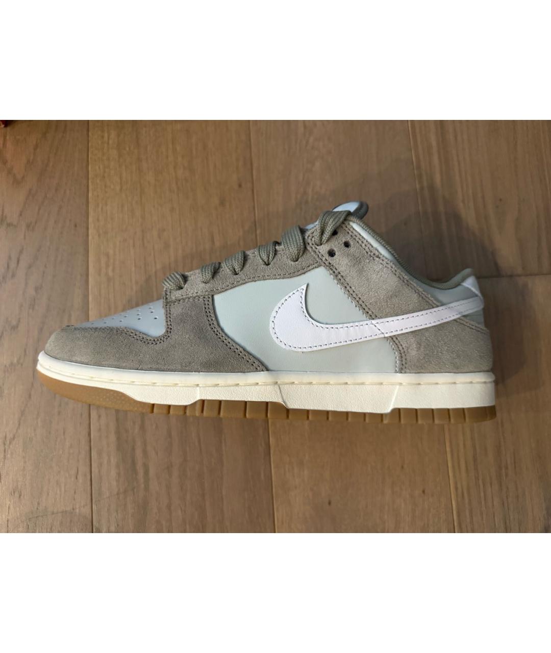 NIKE Бежевые замшевые низкие кроссовки / кеды, фото 6