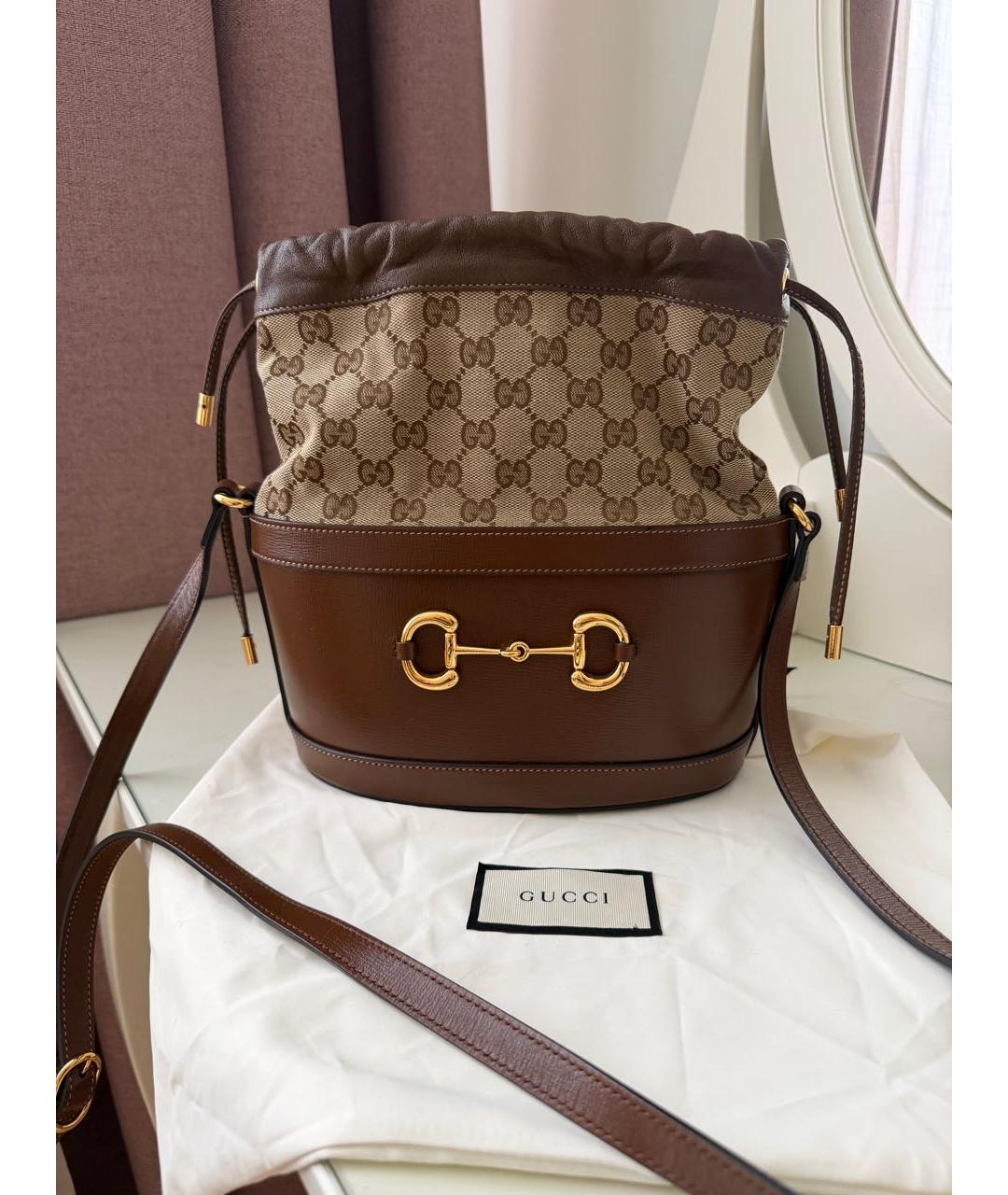 GUCCI Коричневая сумка через плечо, фото 6