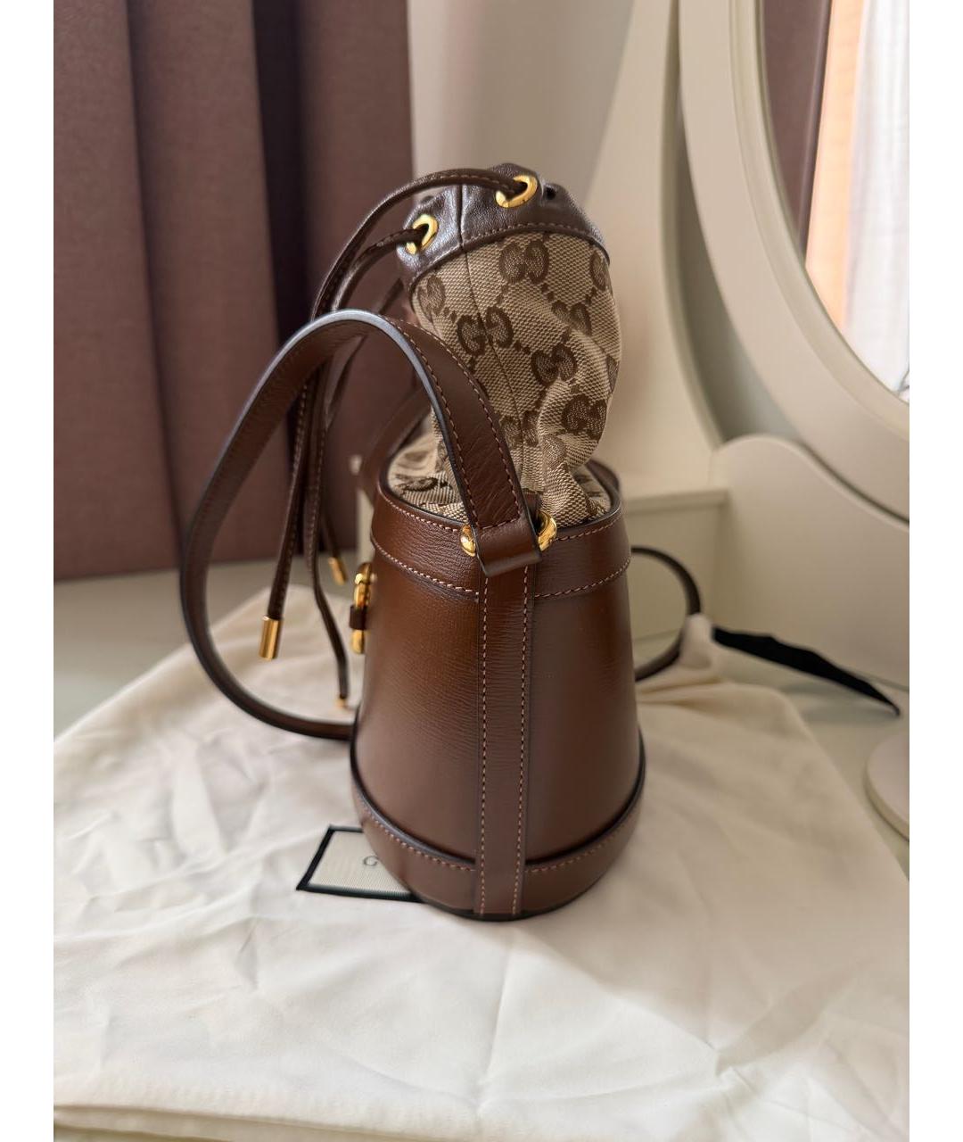 GUCCI Коричневая сумка через плечо, фото 4