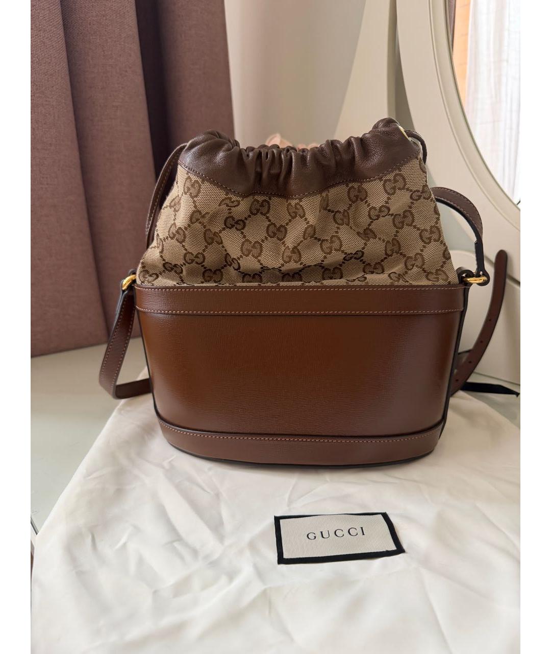 GUCCI Коричневая сумка через плечо, фото 3