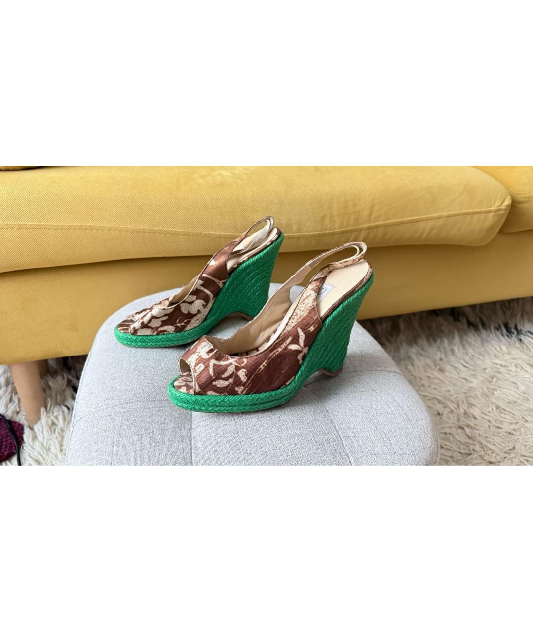 OSCAR DE LA RENTA Мульти текстильные эспадрильи, фото 2