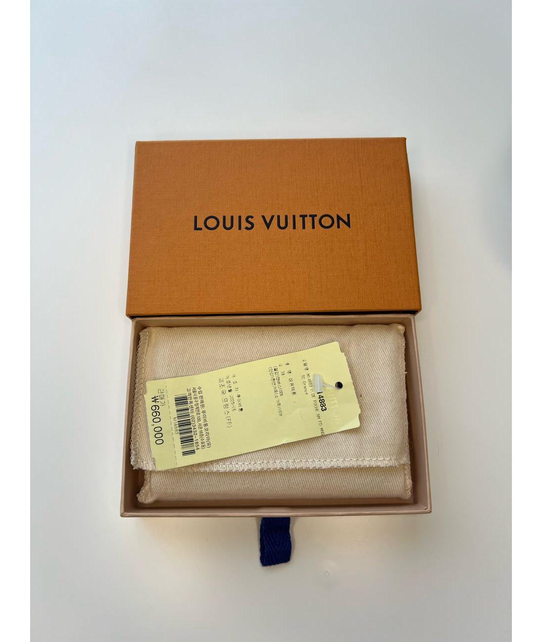 LOUIS VUITTON Оранжевый кардхолдер, фото 7