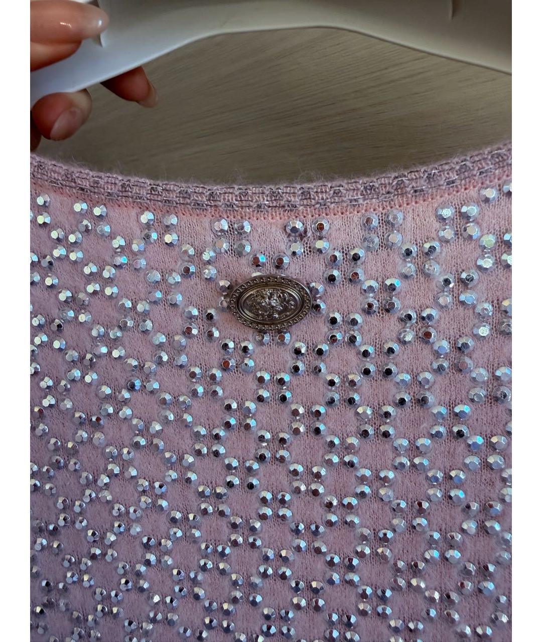 CHANEL Розовое шерстяное коктейльное платье, фото 3