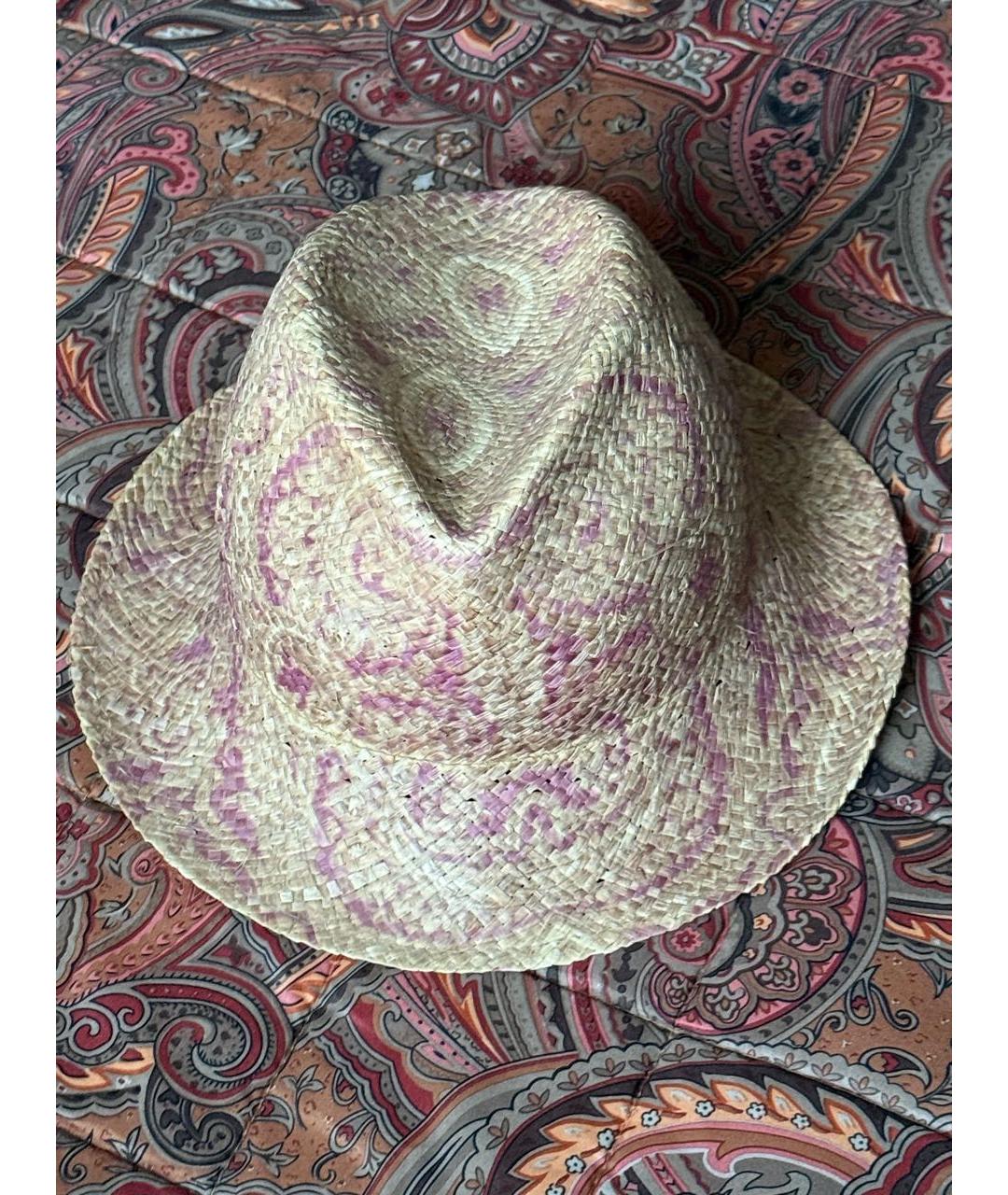 ETRO Бежевая соломенная шляпа, фото 9